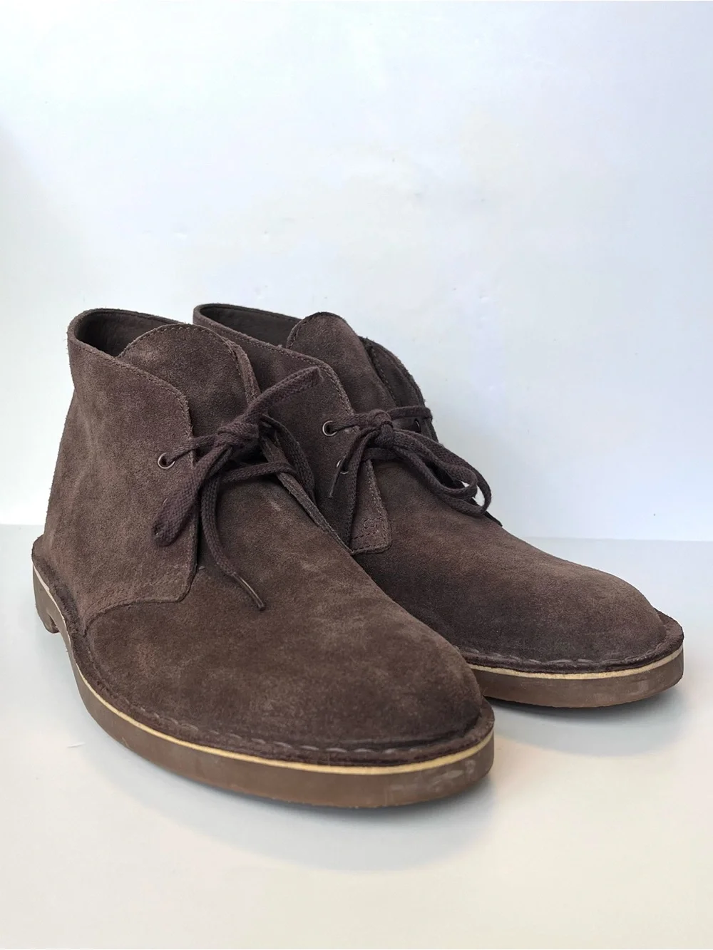 CLARKS Originals Desert Boot Bushacre 2 Chukka Brown Suede Men's Size 9.5 M
